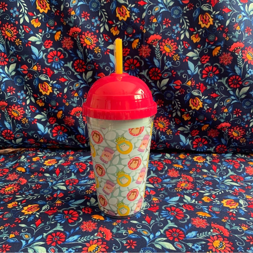 Squishmallows  Acrylic dome cup with straw